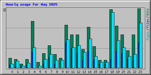 Hourly usage for May 2025