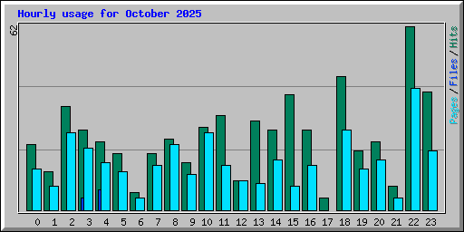 Hourly usage for October 2025